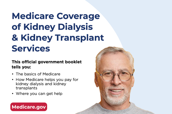 Image from the cover of Medicare Publication Number 10128: Medicare Coverage of Kidney Dialysis & Kidney Transplant Services