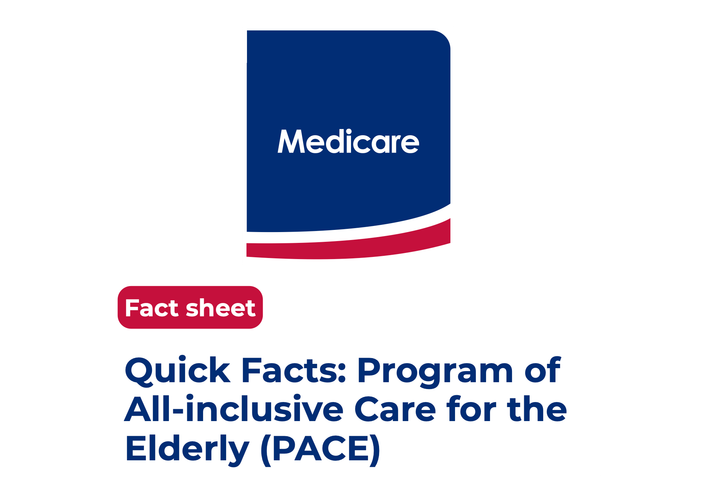 Image from the cover of Medicare publication 11341: Program of All-inclusive Care for the Elderly (PACE)